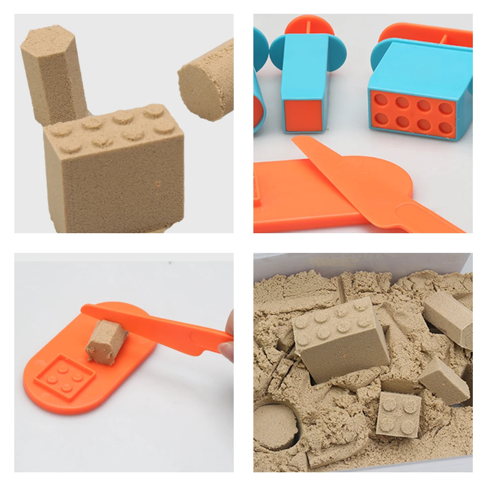 Детский моделирующий песок набор игрушек с формочками детский «сделай сам» умный развивающий для