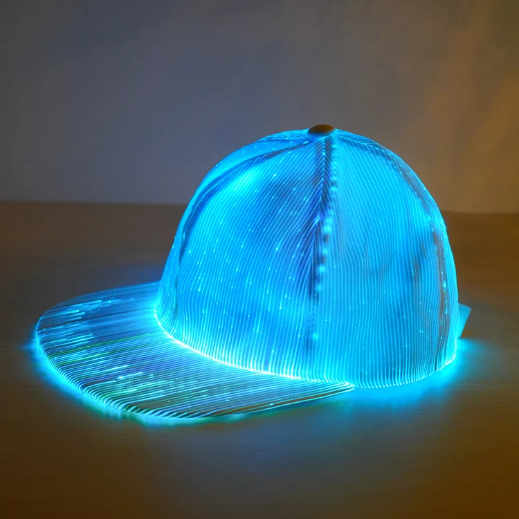 Пользовательские Светящиеся в темноте snapback шляпа карнавал led шапки и шляпы