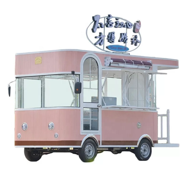 China Mobile Coffee/hot Dog/ice Cream Fast Food Cart Concession Snack Food Trailer Caravan With Kitchen For Sale