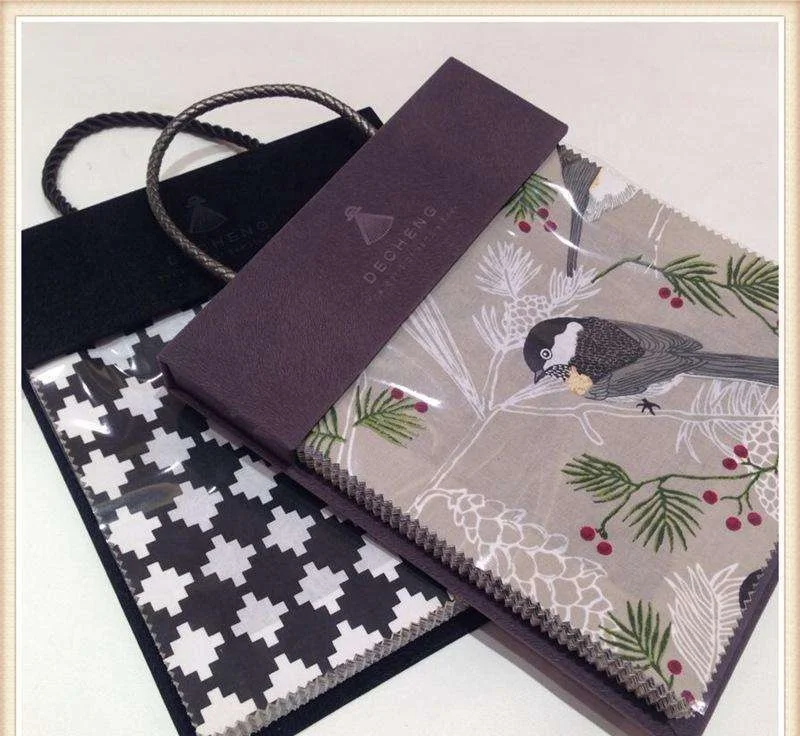 Zigzag pattern swatch book cutting machines