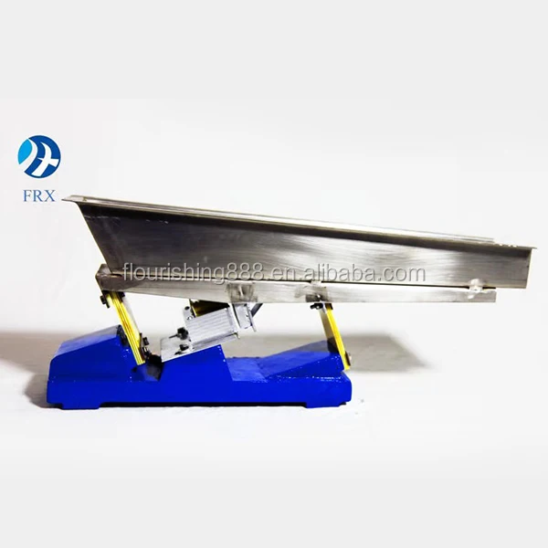 GZV Farina Amylum Starch Electromagnetic Vibration Plate Electromagnet Linear Shaking Feeder / Mica Vibratory Feeding Machine