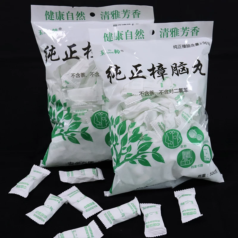 Camphor Manufacturer Premium Quality  natural Refined  96% Pure  OEM Camphor Pill   In Bags anti-mildew for wardrobe