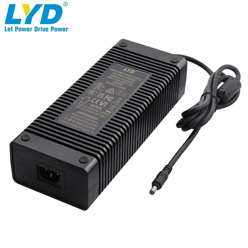 high quality 12v 25a 300W switching desktop ac dc power supply adapters Energy storage power supply robot battery charger