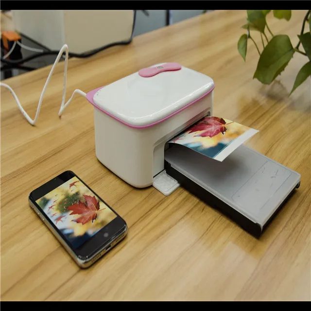 IPRT Mobile Photo Printer with 80 sheets of photo paper Digital Instant Pocket Smartphone Mini Portable Color Photo Printer