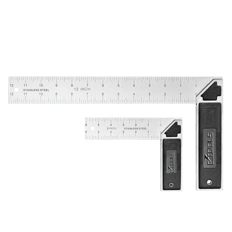 Portable 12 Inches Carpenter 90 Degree L-Square Angle Ruler For Woodwork