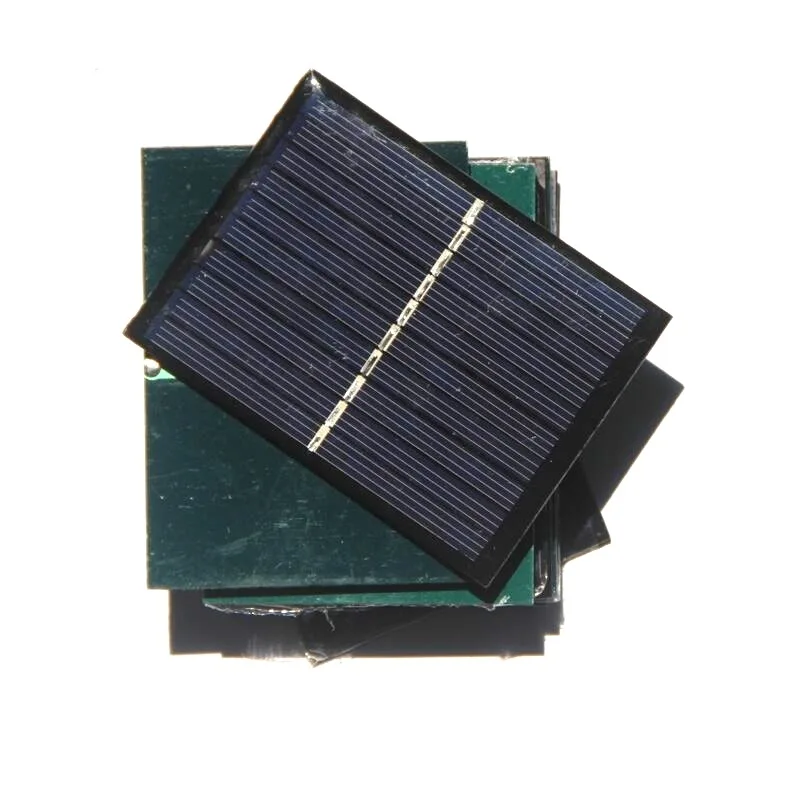 0.7W DIY Mini Solar Panels 5V for 3.7V Electronic Toys Charr Small Poly Solar Cells 65x88mm