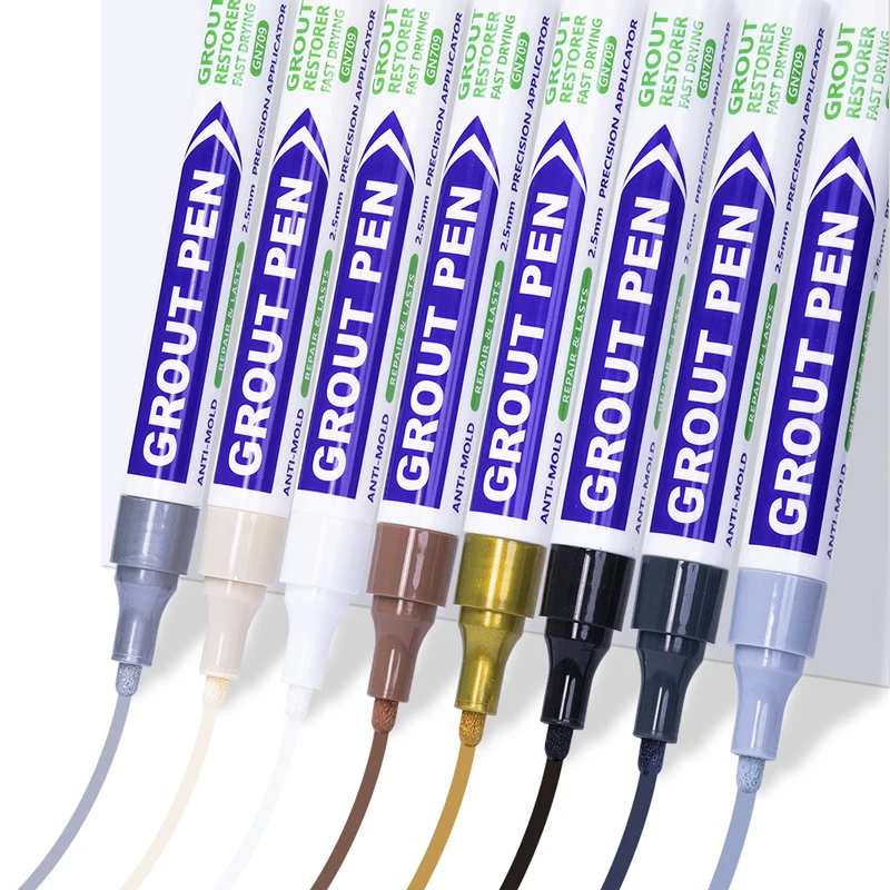 Водонепроницаемая ручка для ремонта затирки, керамическая белая плитка, маркер для красоты, идеально подходит для восстановления ЗАТИРКИ и перманентной краски
