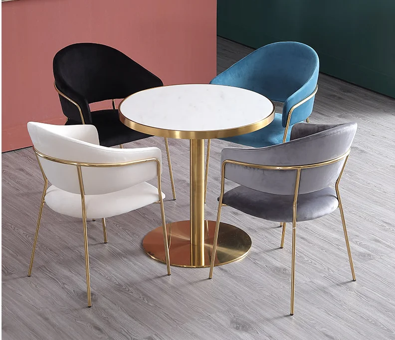 2021 new design  simple retro popular restaurant living room Hotel Chair