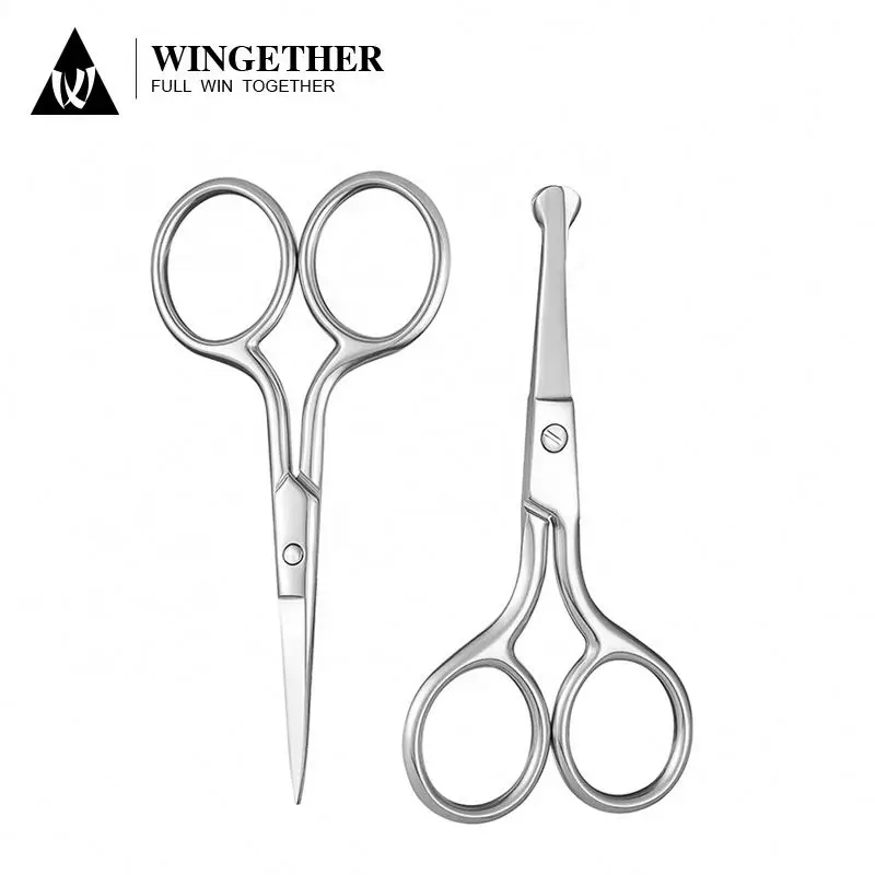 Wingether High quality Stainless Steel Cuticle Nail Scissor Manicure Pedicure Steel Beauty Tool Best Nail Scissors