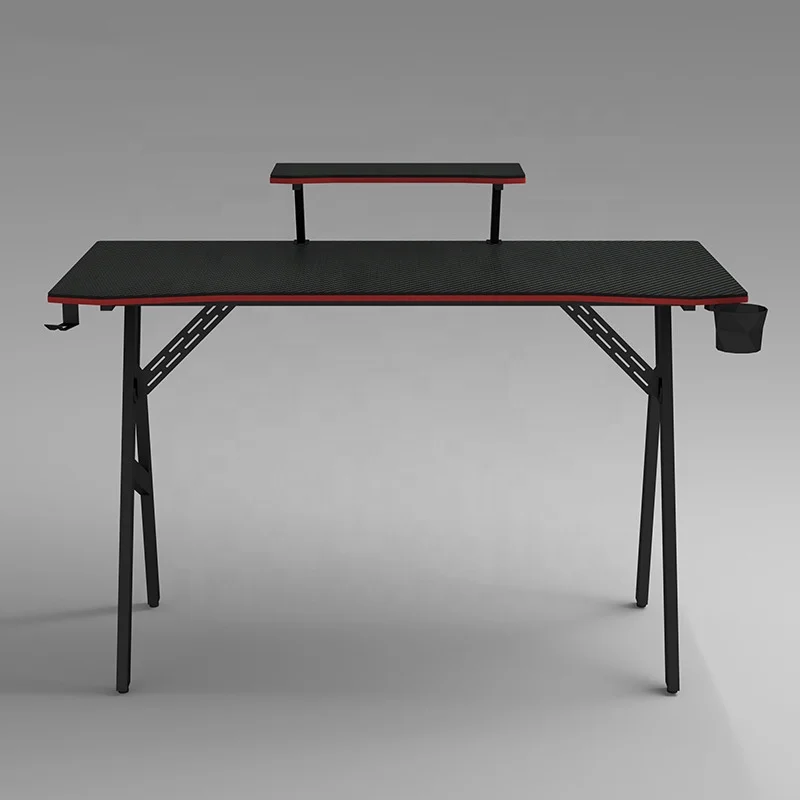 Professional Gamer Desk computer gaming Table workstation with Speaker monitor Controller Stand Headphone Hook Storage Basket