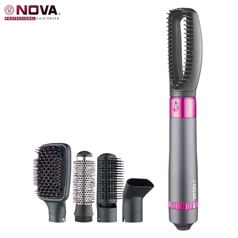 NOVA 5in1 Salon Blow Dryer 2000w Professional High Power Hot Air Hair Dryer PopularCurly  Straightener Comb  AC MOTOR hair dryer