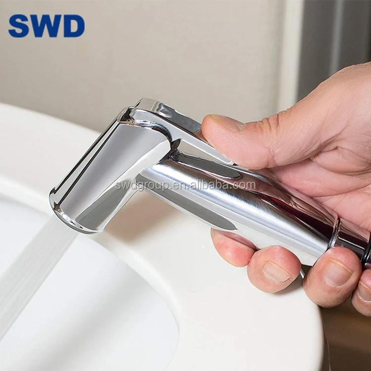 Abs Plastic Chrome Platting Bidet Spray Head Shattaf Kit Plastic