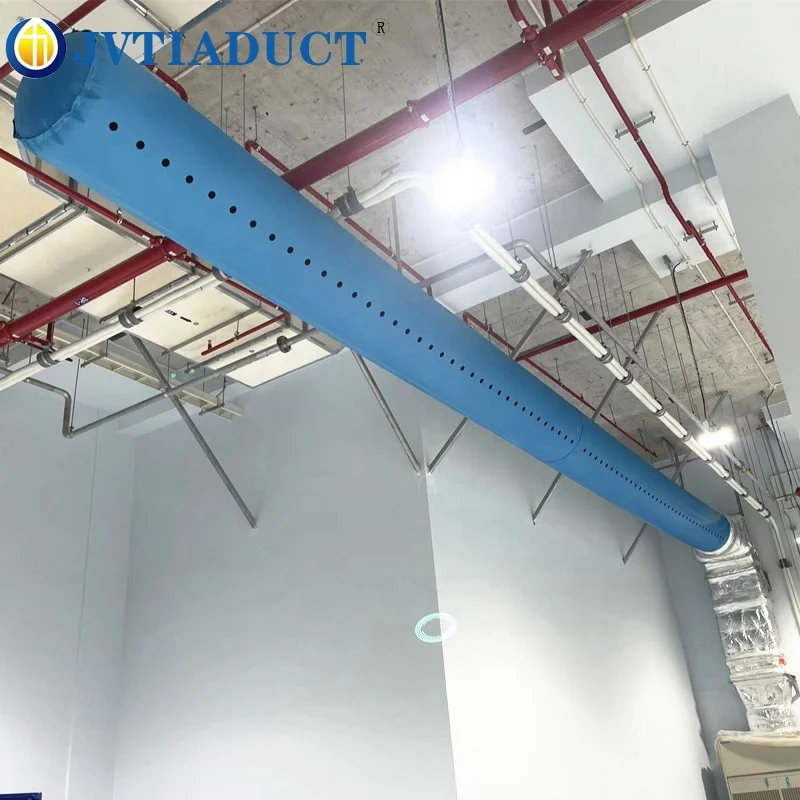 Easily Installed Efficient Air Flow Even Air Distribution HVAC  Air Duct Fabric For Ventilation