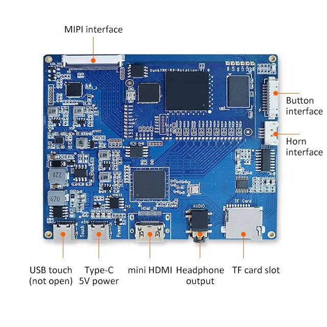 Low price 5.5 inch Sharp LCD Display with 1080*1920 to MIPI board for Raspberry and custom cover lens LS055T1SX01