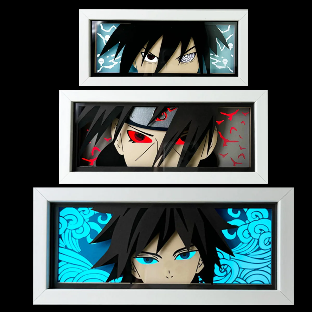 New Design Night Light Desk Carved LED Anime Action Figure 3d Night Light Paper Lamps