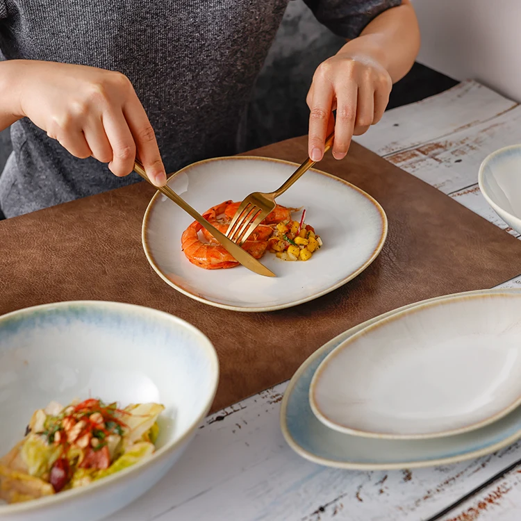 
Hosen Two Eight Tableware Plates Sets Dinnerware Porcelain Accidental Colouring Dinnerware Sets 
