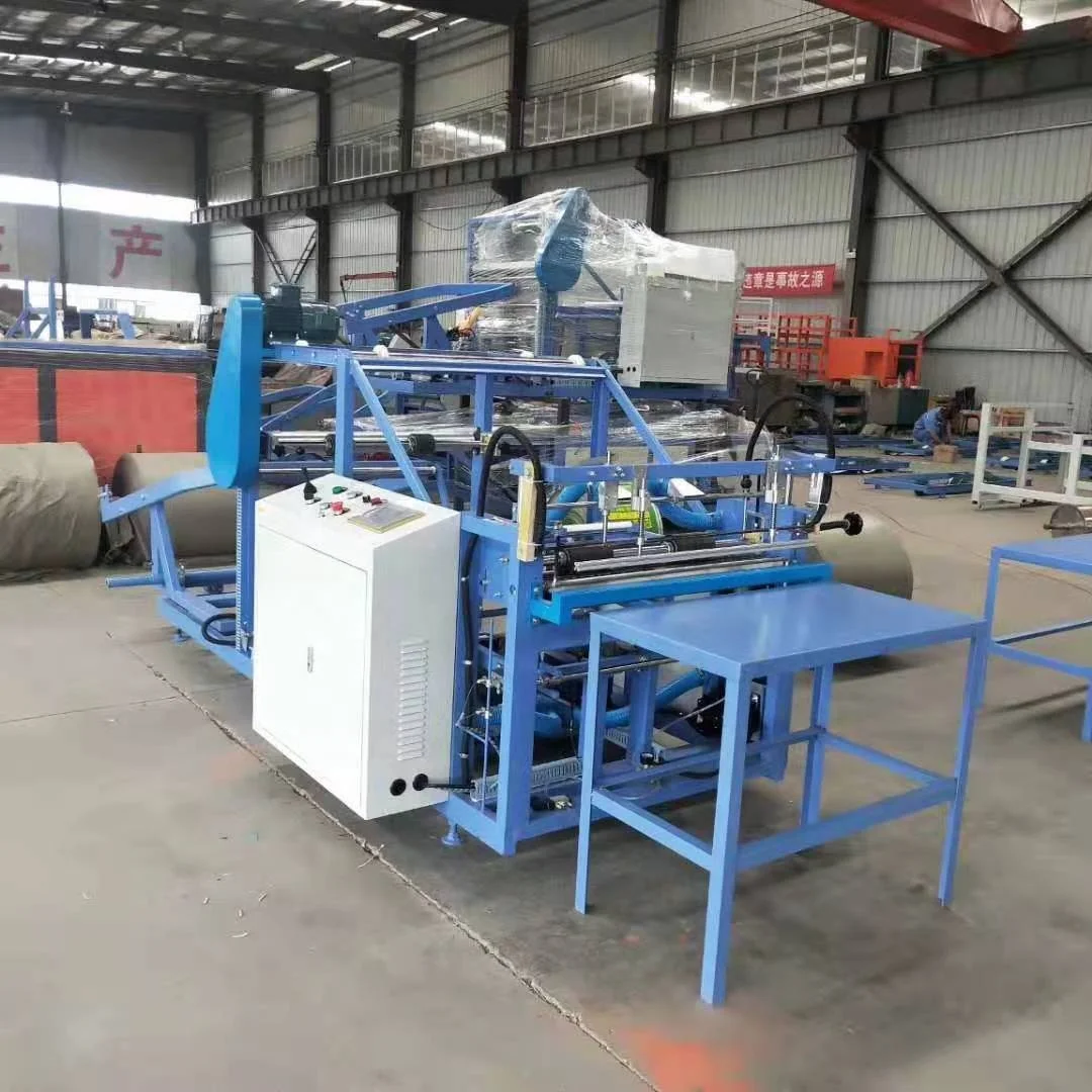 Pneumatic Roll Feeding Cutting Bag Machine And Pp Woven Bag Sack Cutting Machine
