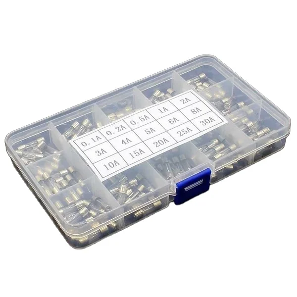 PENPOS 5*20Mm Quick Blow Glass  Fuse Assorted Kit Fast Blow  Fuses
