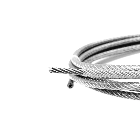 SS 304 Non-magnetic 7x7 1x19 2.5mm 3.0mm PVC  Nylon Coated Stainless Steel Wire Rope