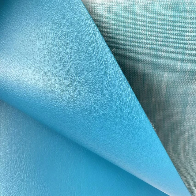 PVC  vinyl mesh fabric automotive leather scrap textiles leather products