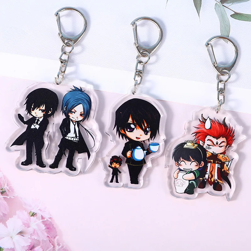 Акриловый брелок с блестками аниме мини-cd