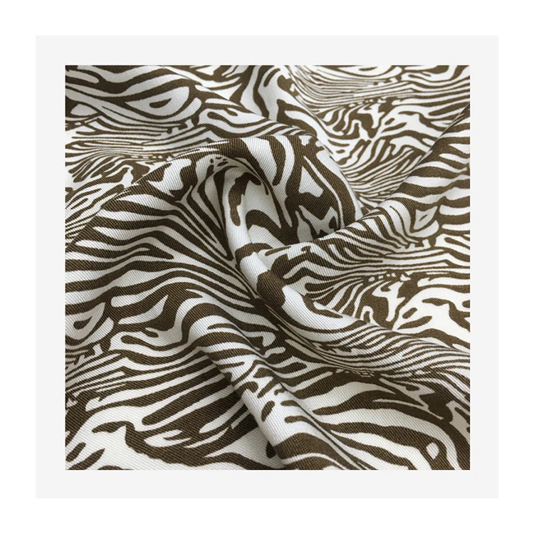 Custom pure cotton polka dot print dress fabric twill cotton black and white print fabric