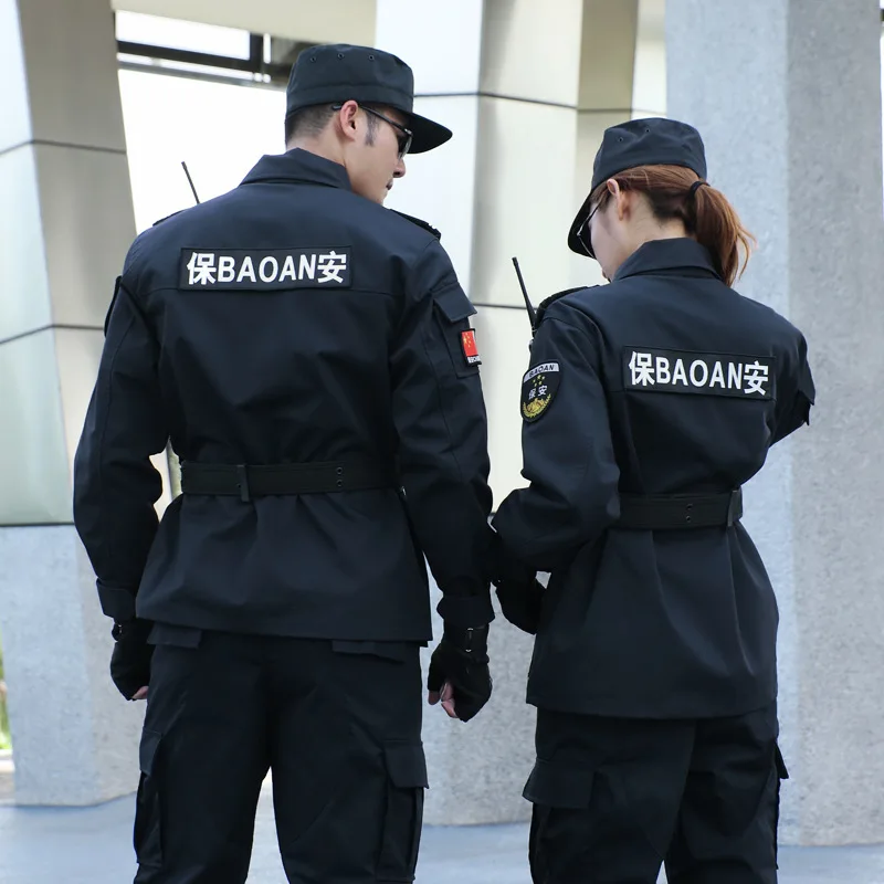 Hot Selling Security Uniform Set Factory Custom Office School Guards Clothing Uniform for Workwear