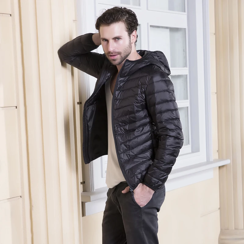 Custom Logo Print Quilted Premium Quality Zipper Mens Winter Puffer Shiny Jackets Men Oversized Sublimated Hooded Coat Soft Down