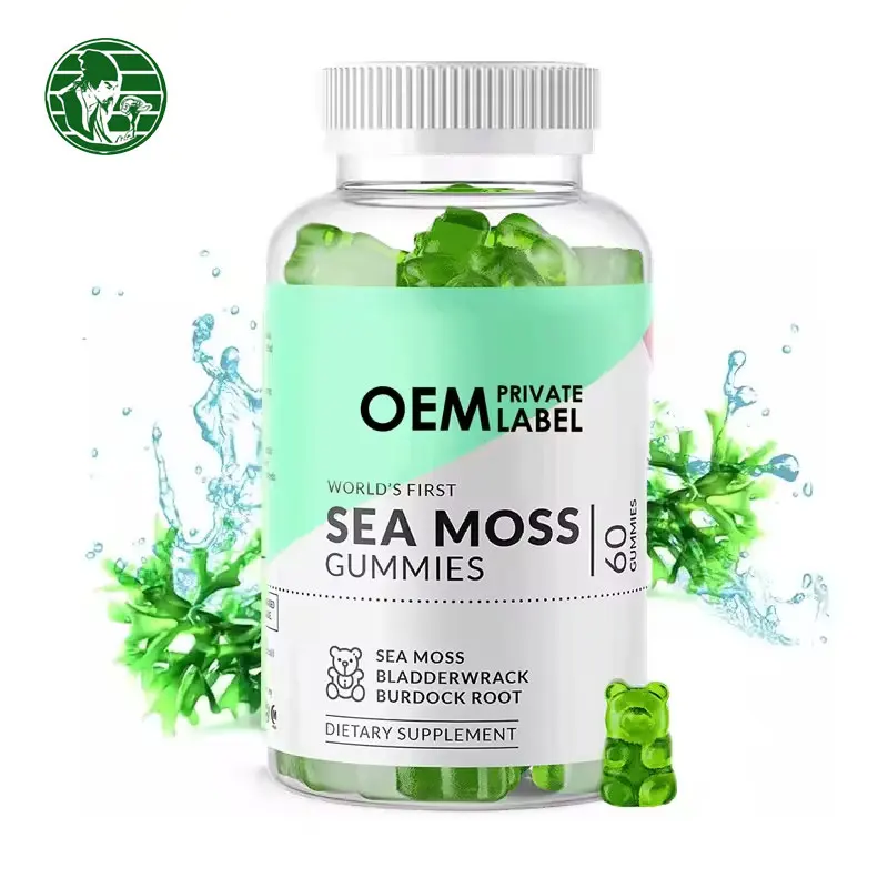 OEM  Irish Seaweed  with Black Seed Oil Immune System Seaweed Gummies Moss  Sugar Free