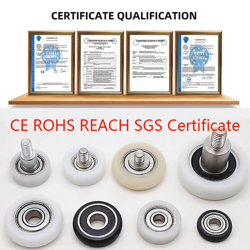 Payload 15KG U Groove Pulley Bearing 684 BSU68414-5 4x14x5mm ID 4MM OD 14MM Thickness 5MM POM Nylon Rubber Coated Bearings