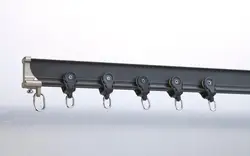 white sliding ceiling curtain track rail single curve curtain rail track for bathroom
