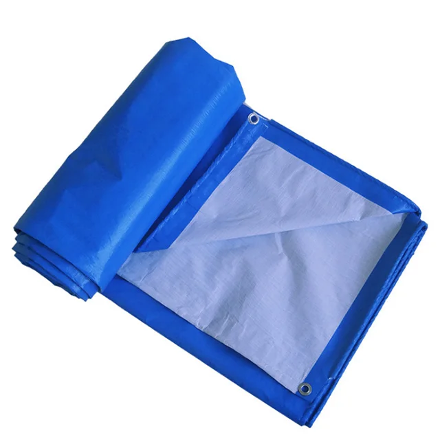 150g tarp sheet  Canopy, Truck, Roof, Tent, Boat or Pool Cover blue white PE tarpaulin
