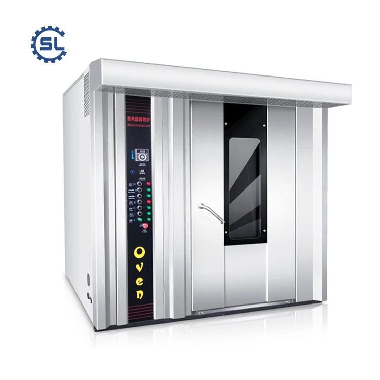 Industrial hot air 32 trays bread baking rotary oven on sale