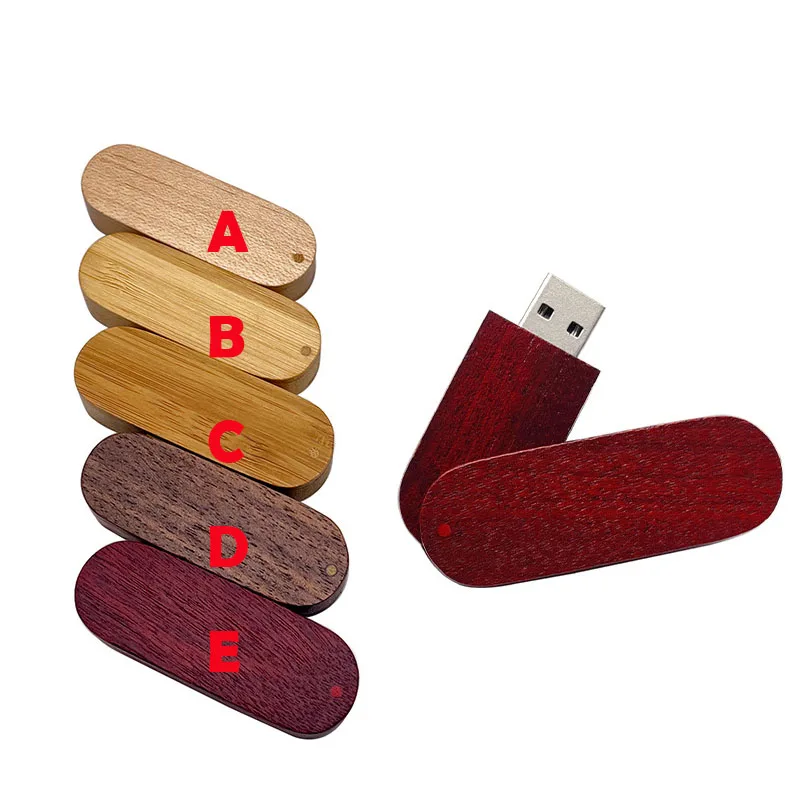 Premium Custom Logo USB 3.0 Flash Drive Memory Card High Quality Business Custom Gift Laser Engraved Wooden Box Cheap Promotion