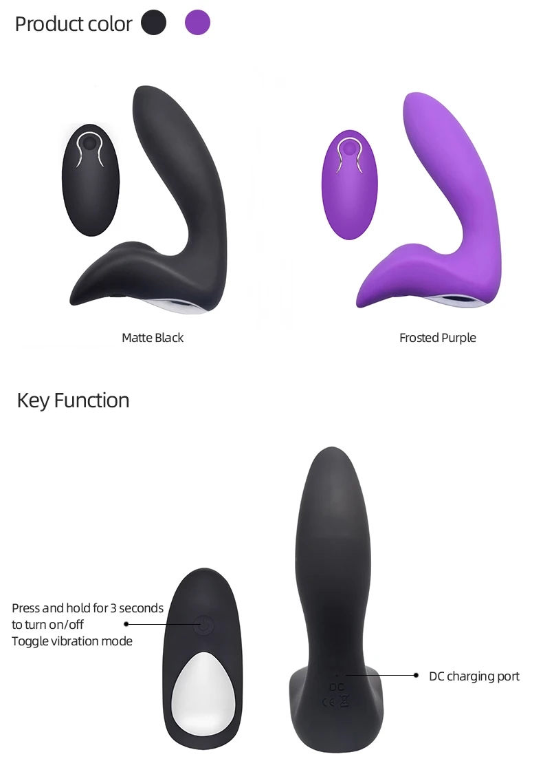 Kovida Hot Selling Male Prostate Massager Machine Vibrators tool G Spot Electric Anal Male Prostate Massager Sex Toy For Men