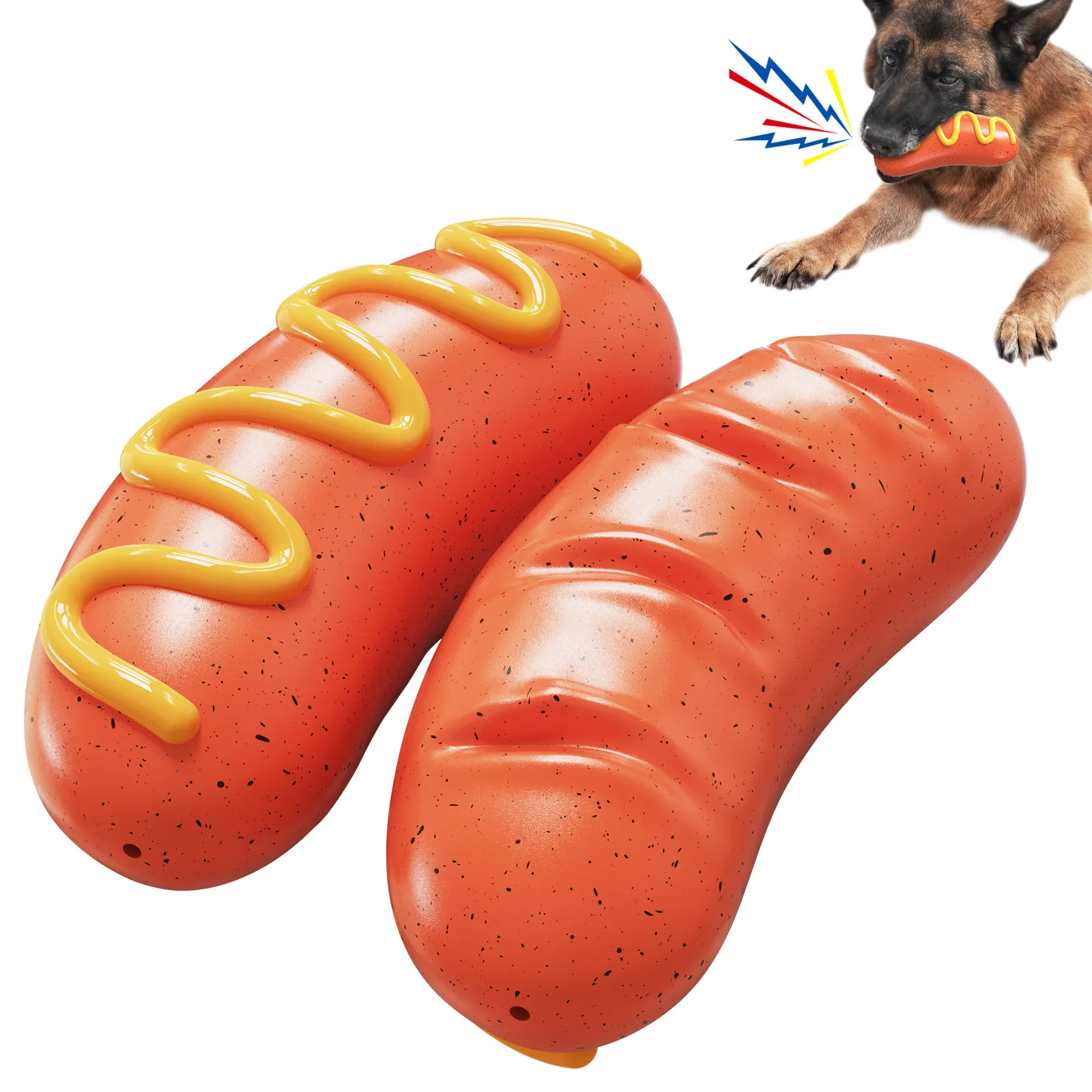 Custom Squeaky Interactive Pet Puzzle Toy For Aggressive chewers Large Breed Durable Tpr Dog Chew Toy