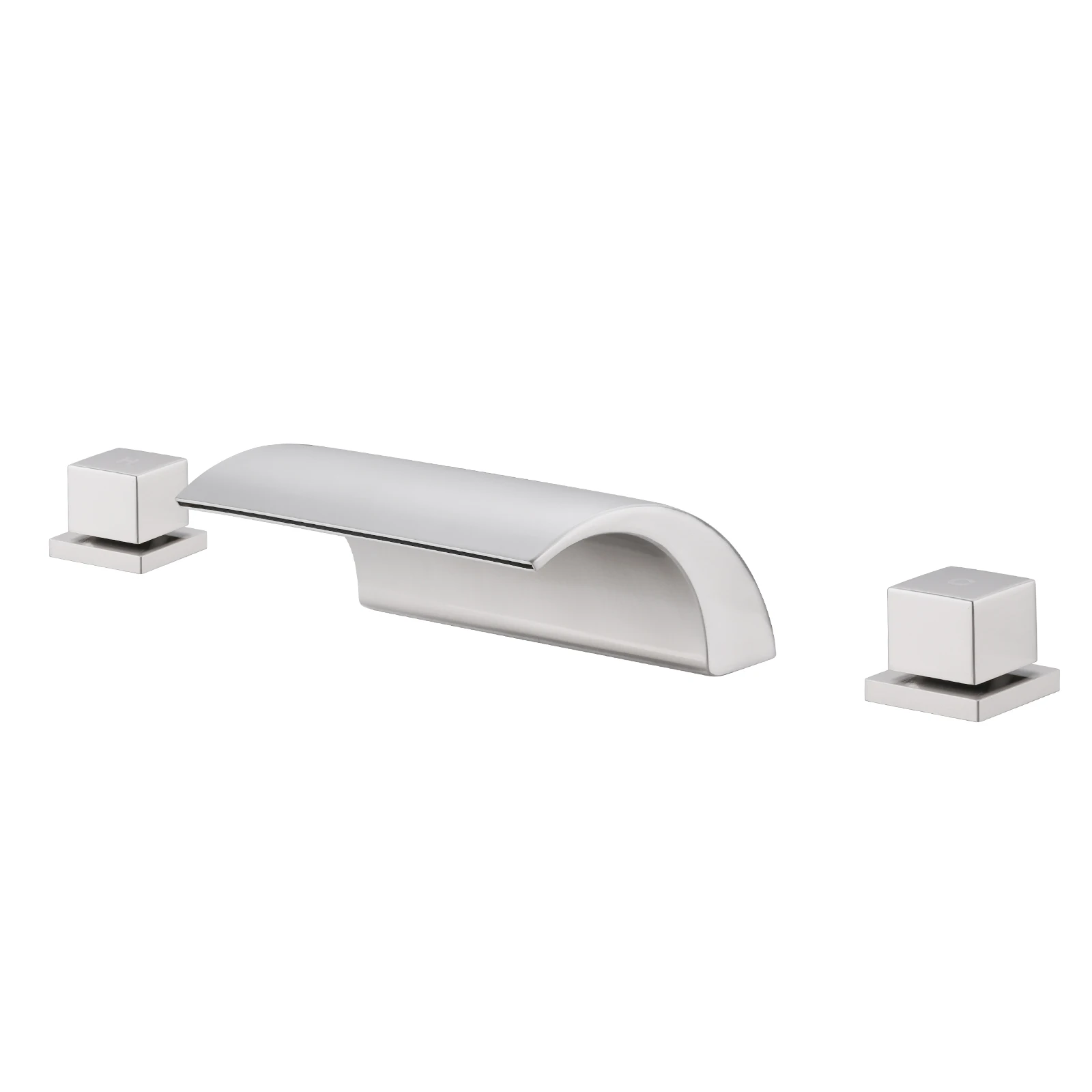 Смеситель для ванны с носиком «Водопад» кран 3 отверстиями наполнитель высоким потоком