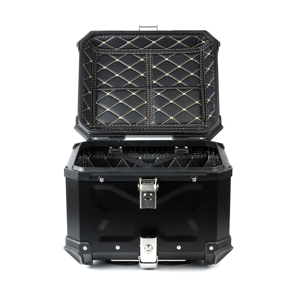 Алюминиевый сплав 1,5 мм пластина мотоциклетный водонепроницаемый быстроразъемный верхний ящик задний багажник Задняя стойка чехол для шлема