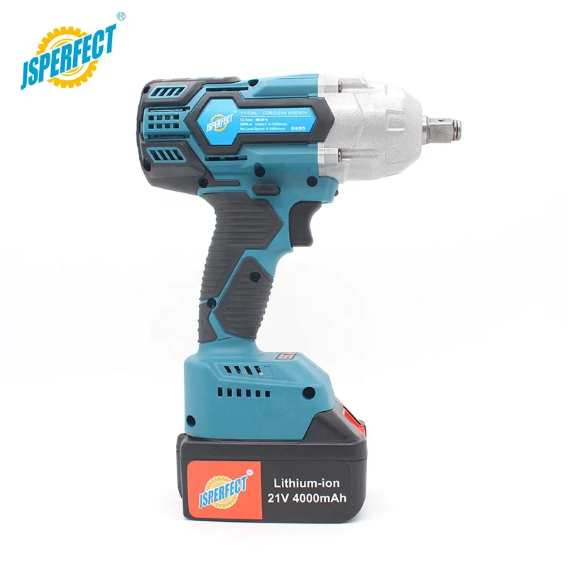 600N.M Brushless impact wrench cordless impact 12.7mm 1/2 inch battery interchangeable