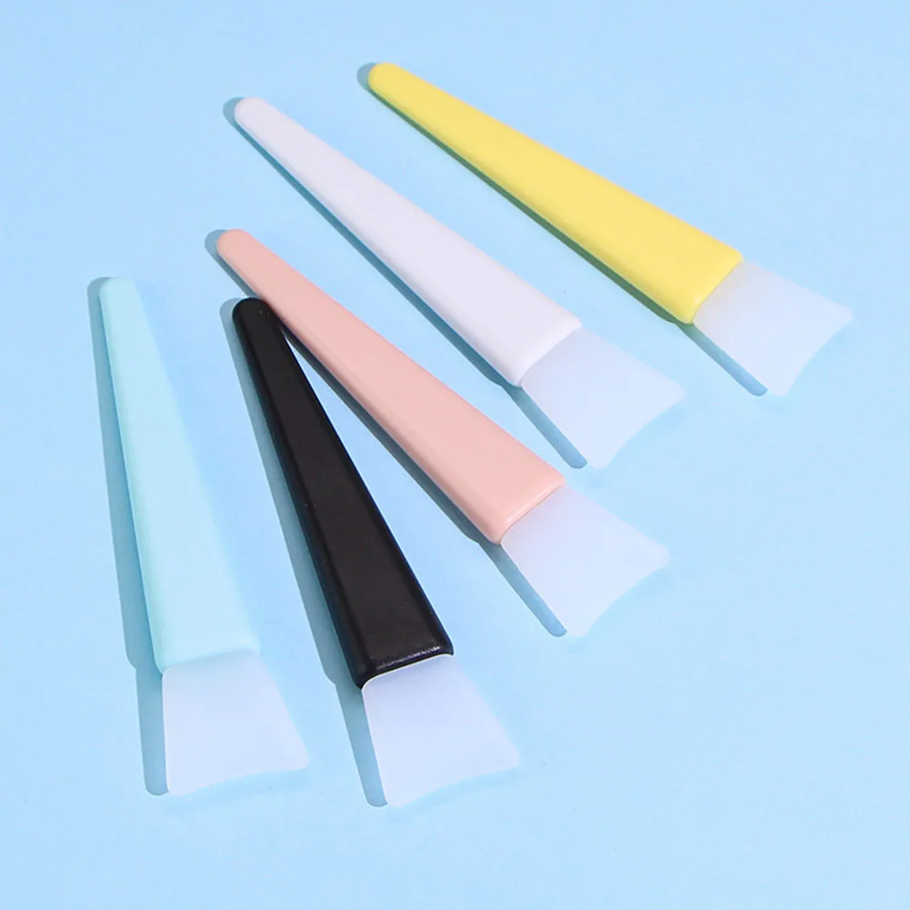 Free Sample Smear Face Silicone Spatula Ice Cream Stirring Brush Gel Glue Resin Silicone Brush Applicator For Makeup