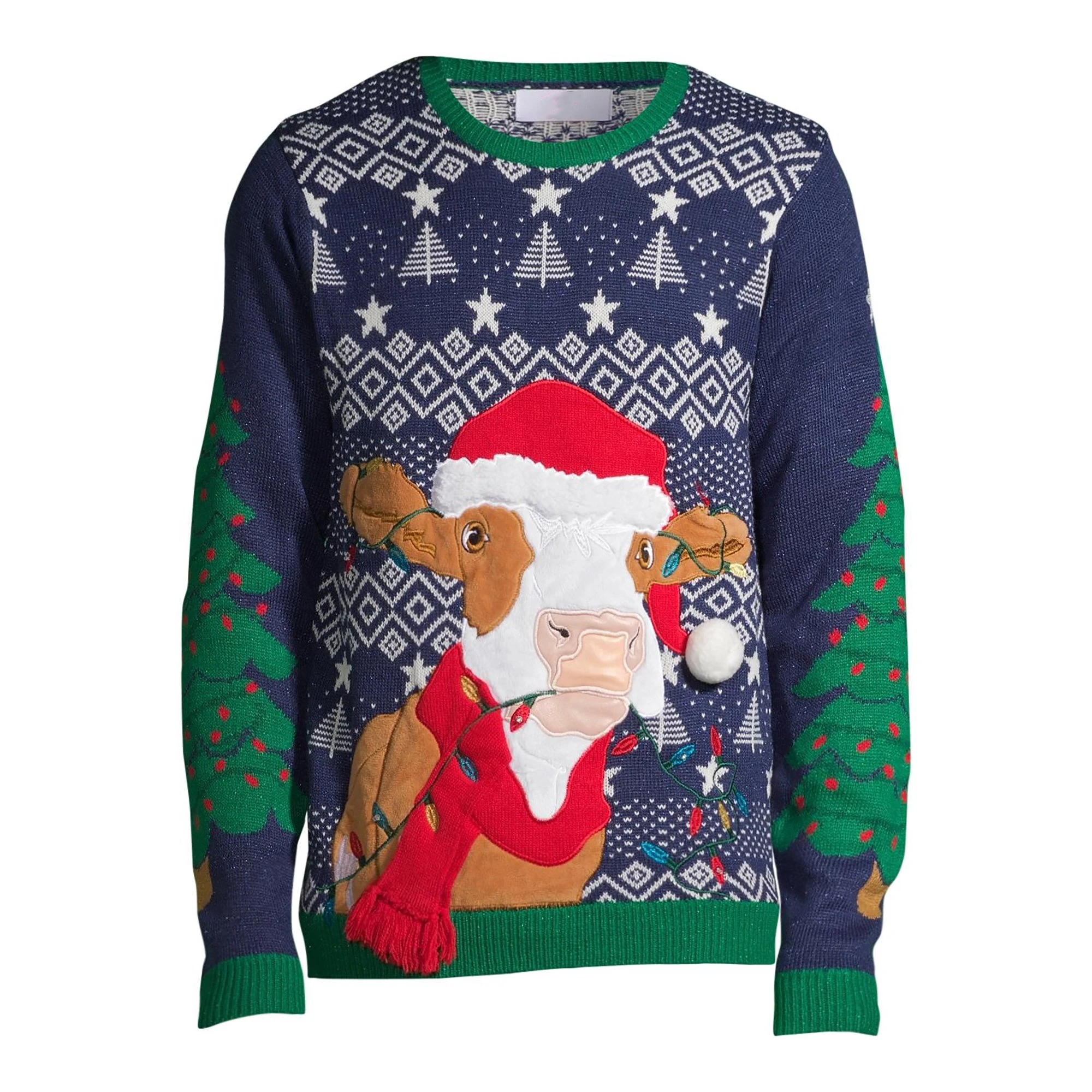 
Latest Design Pattern Jacquard Knitwear Pullover Custom Mens Ugly Christmas Sweater 