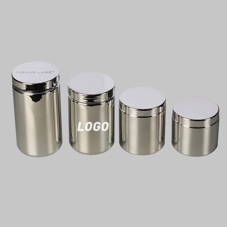 Plastic Protein Container Storage Pet food Round Jar wide mouth plastic jars