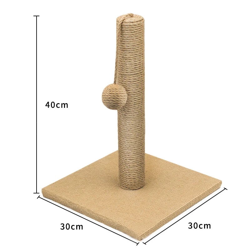 Cat Trees Cat Furniture Scratching Post Sisal Herm Wooden Trunk Foldable Cat Tree