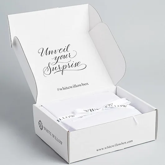 Custom Logo Foldable Corrugated Mailer Box For Cloth Packing Shipping Boxes For Shoes