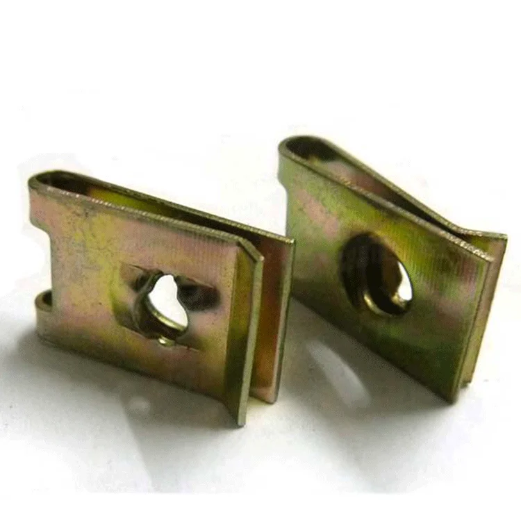 Customized Oem Odm Non-standard Fasteners M4 M5 M6 M8 Stainless Steel Metal Motor Motorcycle Car U U-type Clip Nuts