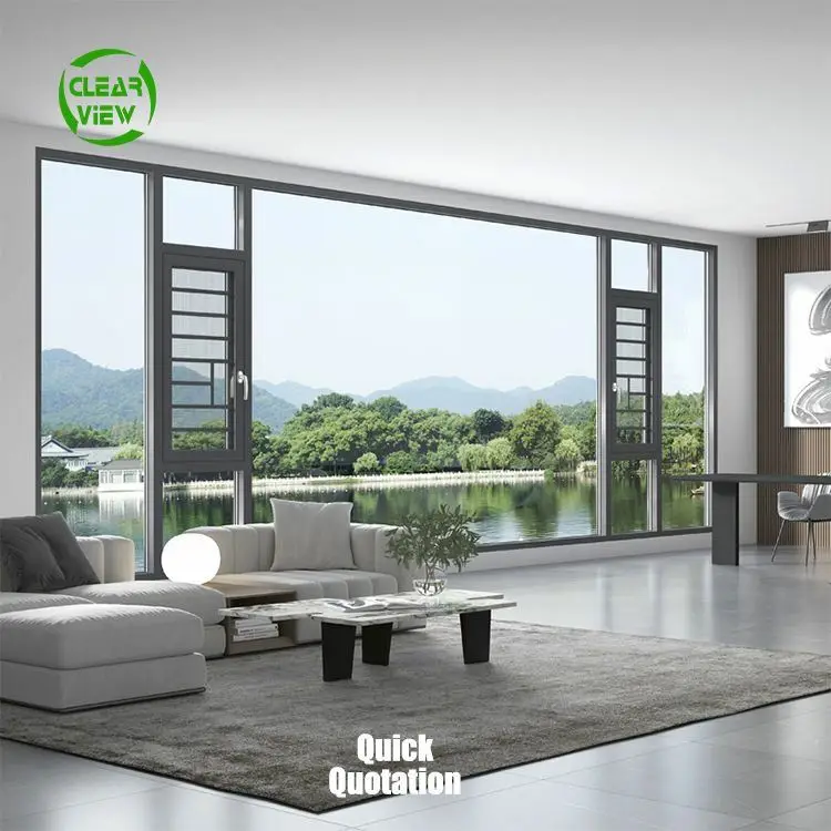 Clearview Factory Security Windows Latest Spain Aluminum Window With Grill Design