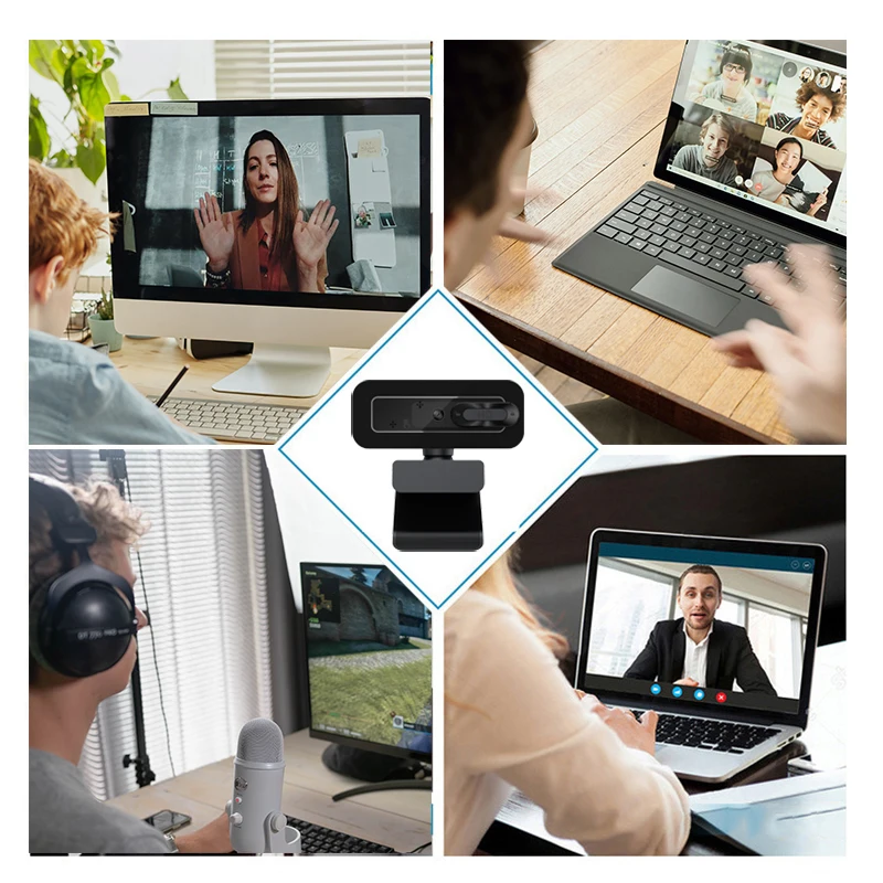 Прямая трансляция 360 градусов Автофокус Объектив CPMS 1080P 2K компьютер веб-камера USB