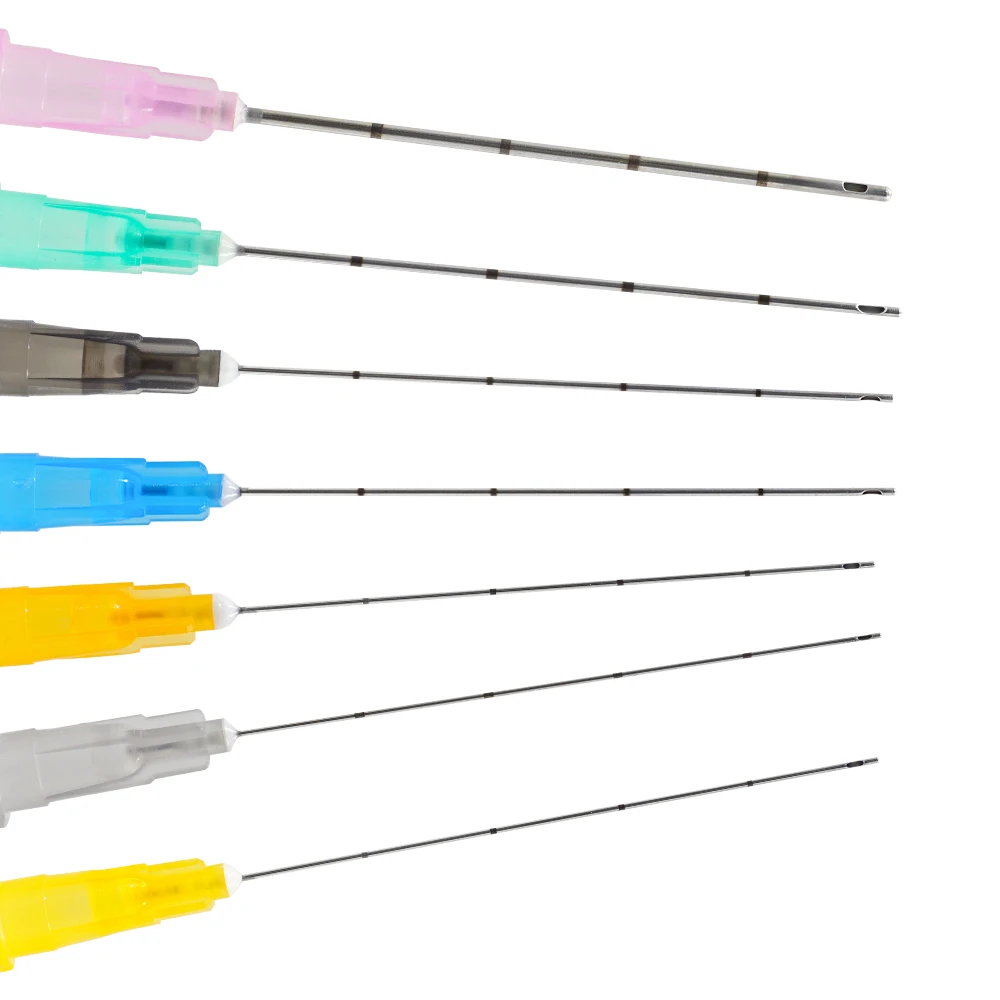 CE Marked Tip Micro Needle Cannula Fine Microcannula Body Piercing Needles Stainless Steel Blunt Cannula Needles