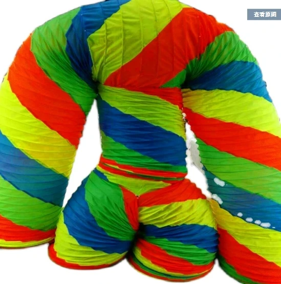 New Rainbow Tube Water Pipe Dance Upgrade Oxford Cloth Warm up Performance Magic Performance Props