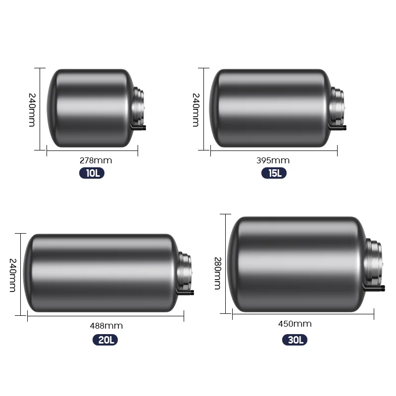 New 10 15 20 30 Liters Tank Storage Electrico 12 V 220V DC Resistance 12V AC/DC Electric Hot Water Heaters for RV Car
